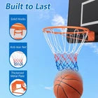 Basketball Rim Wall Door All-Weather Hanging Mounted Basketball Hoop w/ Net