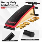 Foldable Adjustable Sit-Up Bench with Crunch Handles Home Gym Exercise Equipment