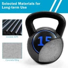 3 Pieces Kettlebell Set 5lbs 10lbs 15lbs Fitness Kettle Bells w/Easy Grip Handle