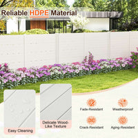 Outdoor Privacy Fence Screen, Air Conditioner Fence ,2 HDPE Fence Panels