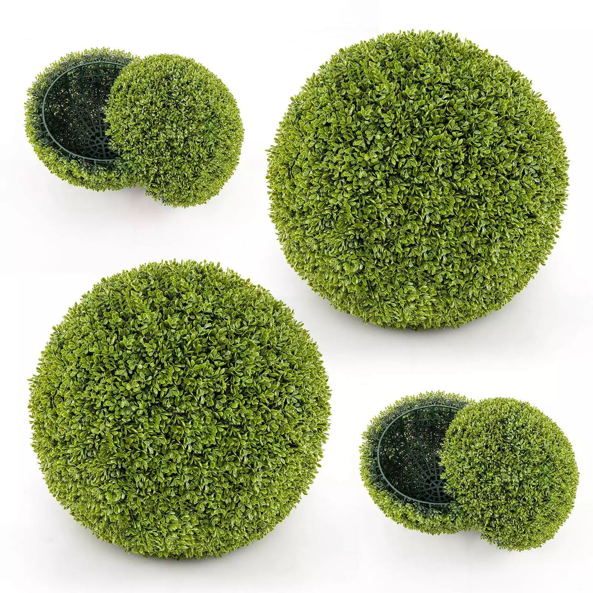 2 PCS 50cm Artificial Plant Boxwood Topiary Ball Faux Plant Decorative Balls