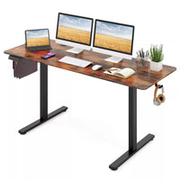 Electric Standing Desk 160 x 60 cm Large Sit Stand Desk w/ 3 Memory Heights