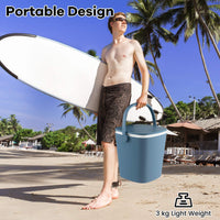 15L Portable Cooler Bar Bucket Table Outdoor Furniture Patio Poolside Storage