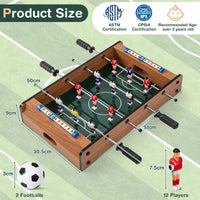 Mini Foosball Table,Compact Indoor Tabletop Game Table, Kid, Adult, Party, Home