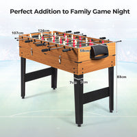 3-in-1 Combo Multi Game Table Set Pool Table Foosball, Slide Hockey & Billiards