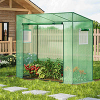 200 x 77 x 169 cm Outdoor Portable Double-Layer Mini Winter Hot Greenhouse, Yard