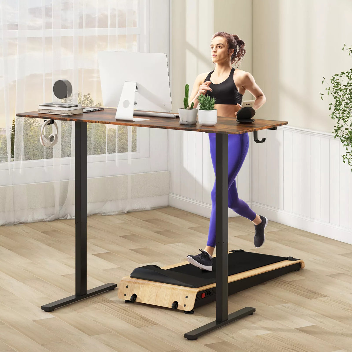 Electric Standing Desk 160 x 60 cm Large Sit Stand Desk w/ 3 Memory Heights