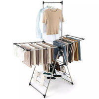 Clothes Drying Rack Stainless Steel Gullwing Style Rack w/ 6 Adjustable Height