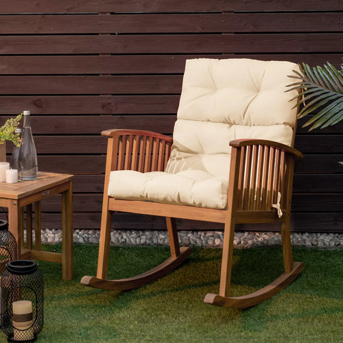 High Back Non-slip Rope Belts Chair Cushion - GiantexAU