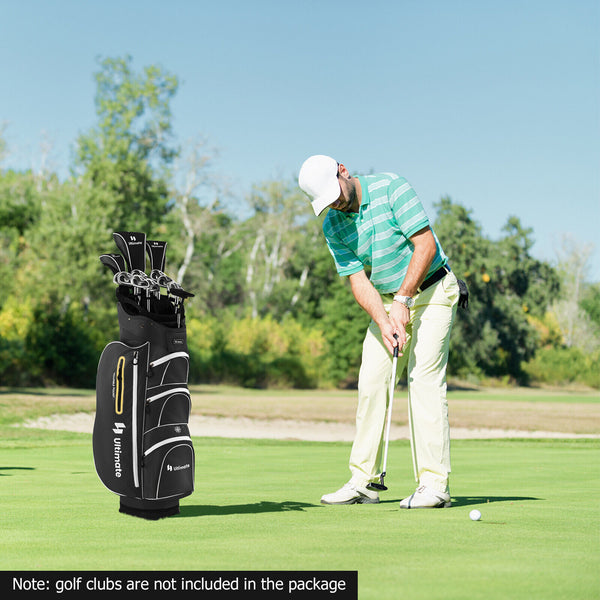 Golf Cart Bag, Golf Club Bag w/ 15 Way Top Dividers Including Individual Putter