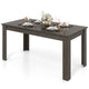 Giantex 160 CM Rectangular Dining Table with Sturdy Legs