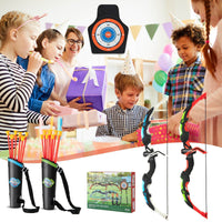 Compound Archery Bow and Arrow Set Toys Gift for Kids Ages 3-12 Shooting Hunting