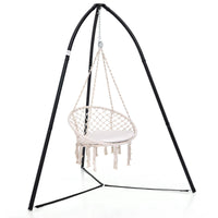 Heavy Duty Metal Hanging Chair Stand, Rust Resistant Hammock Stand, Patio, Pool