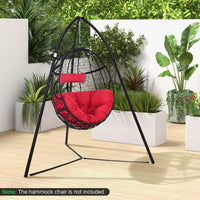 Heavy Duty Metal Hanging Chair Stand, Rust Resistant Hammock Stand, Patio, Pool