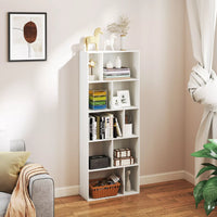 5-tier Bookshelf Bookcase Home Organizer Display Shelf Wood Storage Shelf