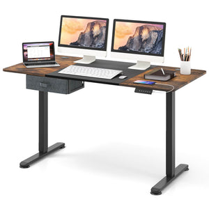 140x70cm Electric Standing Desk Height Adjustable Stand up Computer Workstation