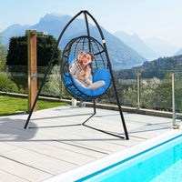 Heavy Duty Metal Hanging Chair Stand, Rust Resistant Hammock Stand, Patio, Pool