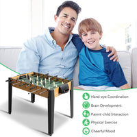 Height-Adjustable Foosball Soccer Table w/ 2 Balls & A Point Counter for Home