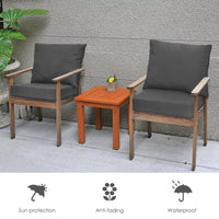 Patio Cushion Set Outdoor Chair Seat Pads Detachable Patio Furniture Cushions