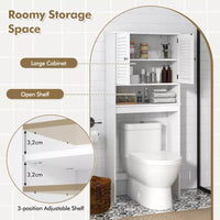 Over-The-Toilet Storage Cabinet Freestanding Toilet Rack Bathroom Space Saver