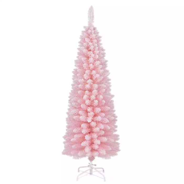 Christmas Slim Pencil Tree Unlit Corner Xmas Decoration for Seasonal Home