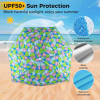 Beach Umbrella Tent, UPF50+ Sun Protection, Outdoor Pop up Sunshade Tent, Yard