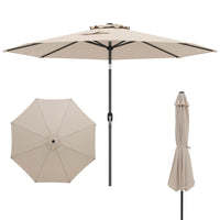 3M Large Patio Umbrella, Outdoor Heavy Duty Market Umbrella,Garden,Lawn,Poolside