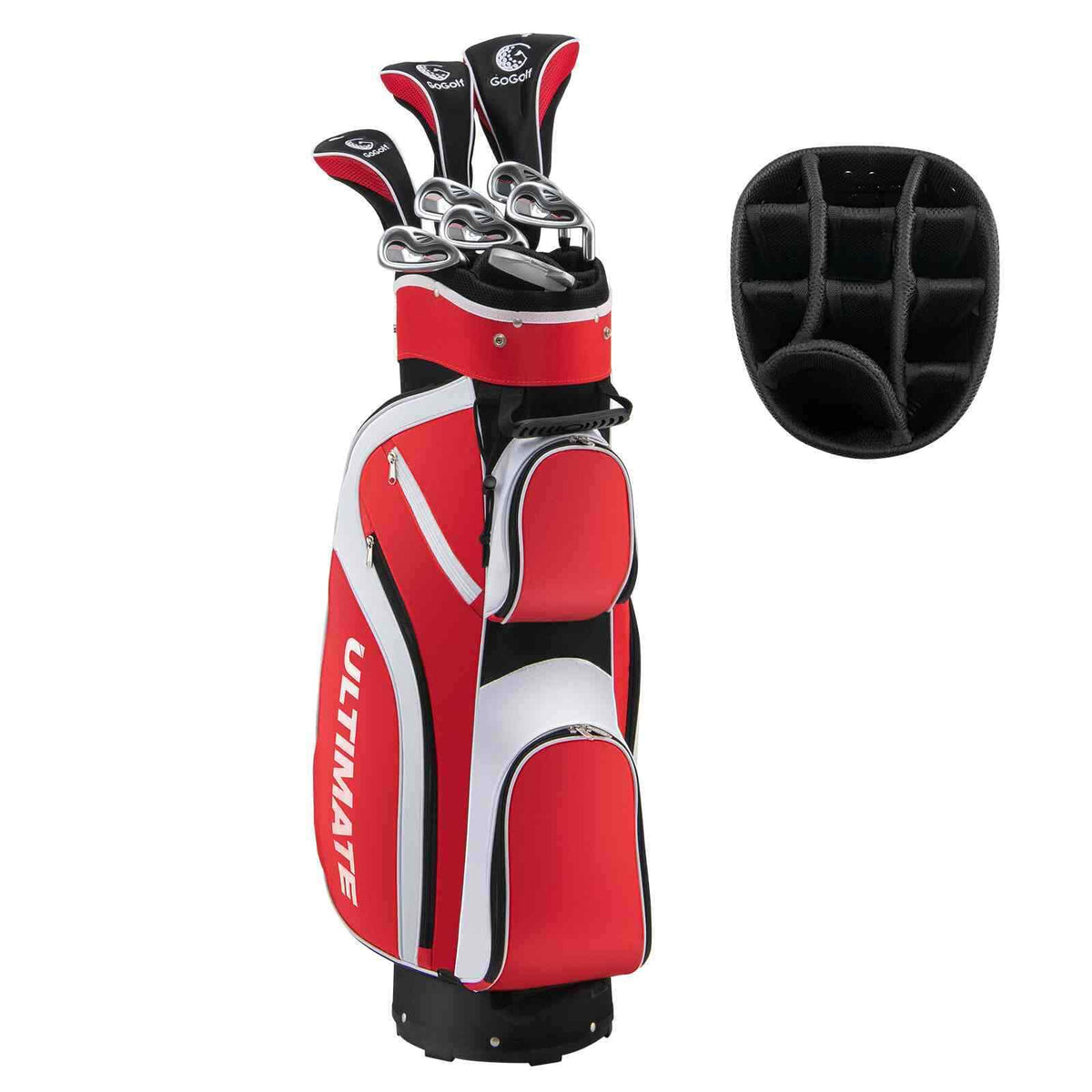 Complete Golf Clubs Package Set 10 Pieces, Includes 460cc Alloy Driver