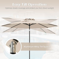 3M Large Patio Umbrella, Outdoor Heavy Duty Market Umbrella,Garden,Lawn,Poolside