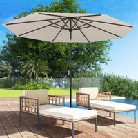 3M Large Patio Umbrella, Outdoor Heavy Duty Market Umbrella,Garden,Lawn,Poolside