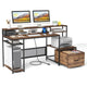 170cm Computer Desk Home Office Desk w/ Power Outlets & USB Ports Workstation