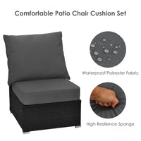 Patio Cushion Set Outdoor Chair Seat Pads Detachable Patio Furniture Cushions