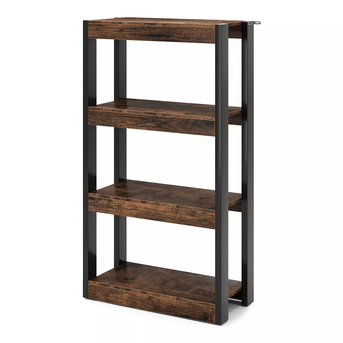 4-Tier Wooden Bookshelf Storage Organizer Bookcase w/ Open Shelving Unit Study