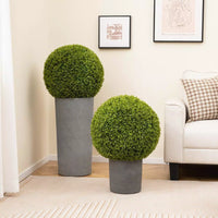 2 PCS 50cm Artificial Plant Boxwood Topiary Ball Faux Plant Decorative Balls