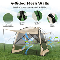 6-Person Waterproof Camping Tent Outdoor Family Hiking Dome Shelter Portable Bag