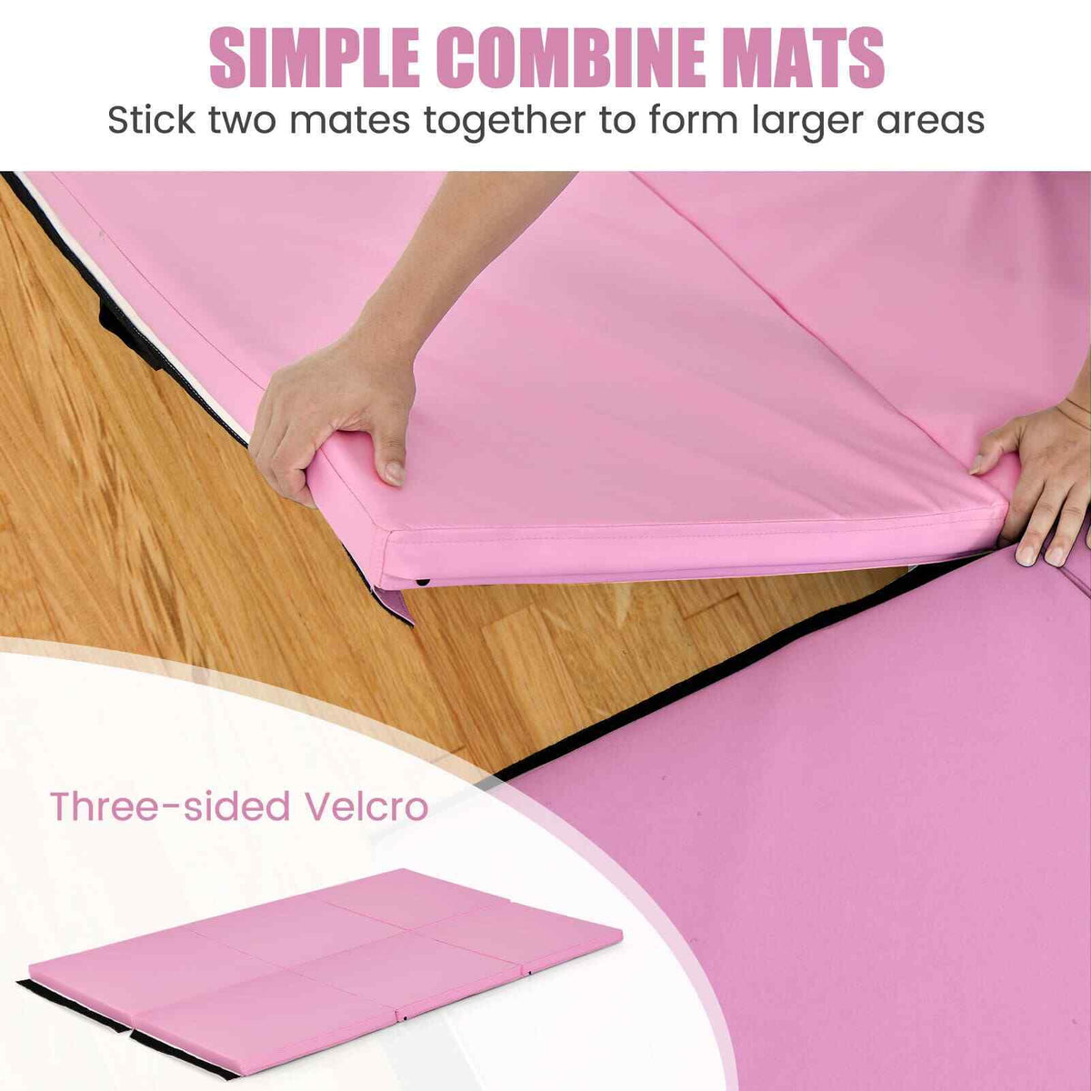 Tri-Fold Tumbling Exercise Mat 180 cm x 60 cm Dance Yoga Gymnastics Trainning