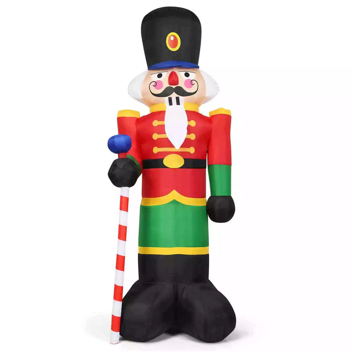 2.4M Inflatable Christmas Nutcracker Soldier Blow Up Xmas Decor Outdoor Party