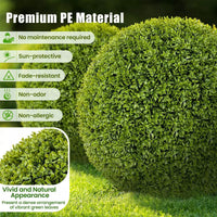 2 PCS 50cm Artificial Plant Boxwood Topiary Ball Faux Plant Decorative Balls