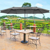 4.7M Outdoor Extra Large Double-Sided Patio Umbrella, Ideal for Poolside, Garden