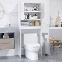 Over-The-Toilet Storage Cabinet Freestanding Toilet Rack Bathroom Space Saver