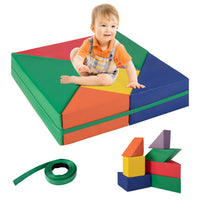 7-Piece Kids Climb and Crawl Foam Activity Play Set Baby Soft Climbing Block