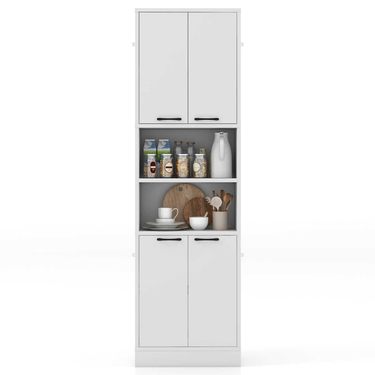 190CM Tall Kitchen Pantry Cabinet Freestanding Cupboard Storage Buffet Sideboard