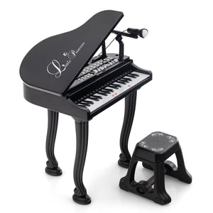 37 Keys Kids Piano Keyboard w/Stool Portable Electronic Piano Musical Instrument