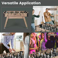 1.2m Adjustable Arcade Foosball Table w/2 Balls & 26 Players for Kids & Adults