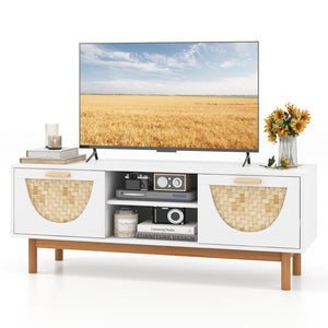TV Stand for 55-Inch TVs Modern Entertainment Center TV Console Media Cabinet