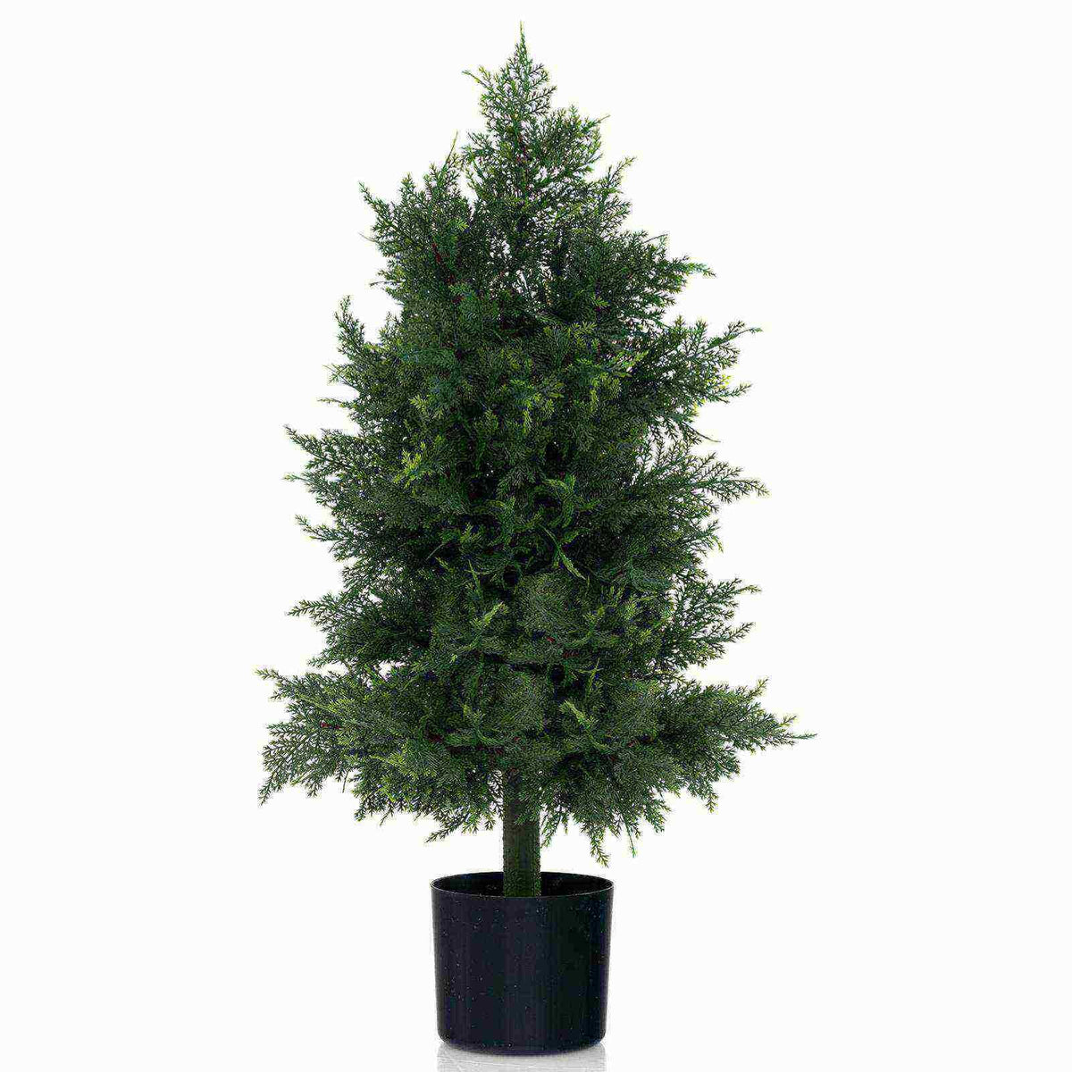 Artificial Cedar Topiary Tree Fake Pine Tree Indoor Outdoor Decorative Plant