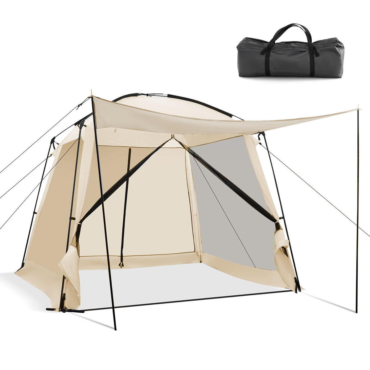 6-Person Waterproof Camping Tent Outdoor Family Hiking Dome Shelter Portable Bag