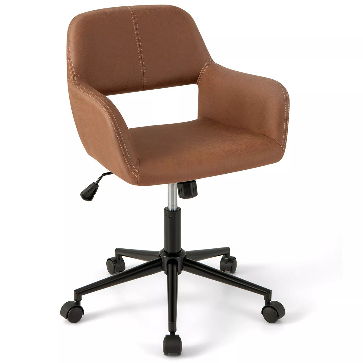 Leathaire Home Office Chair Adjustable Swivel Task Chair Computer Chair