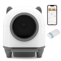 Self-Cleaning Cat Litter Box with Safety Sensors and App Contro