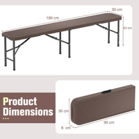 Portable Fold-in-Half Seat with 600kg Capacity and Lock